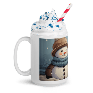 Snowman With Some Hot Chocolate Cup - Cloutropolis