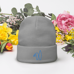 Spring Bunny Embroidered Beanie - Cloutropolis