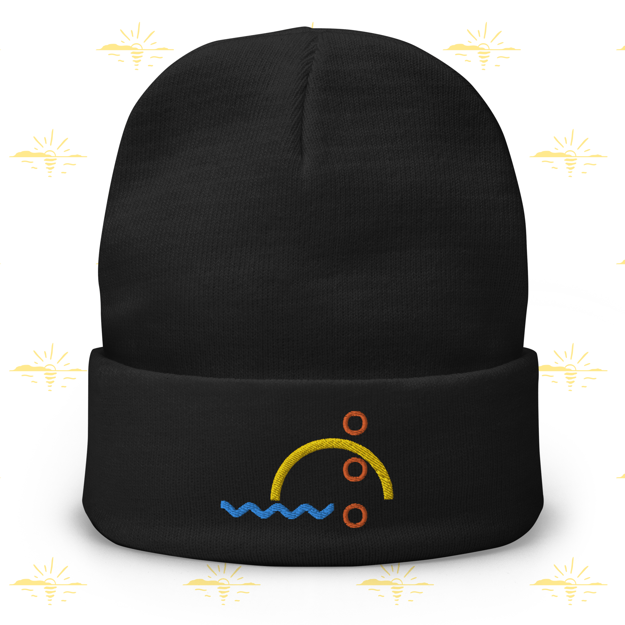 Sunrise Embroidered Beanie - Cloutropolis