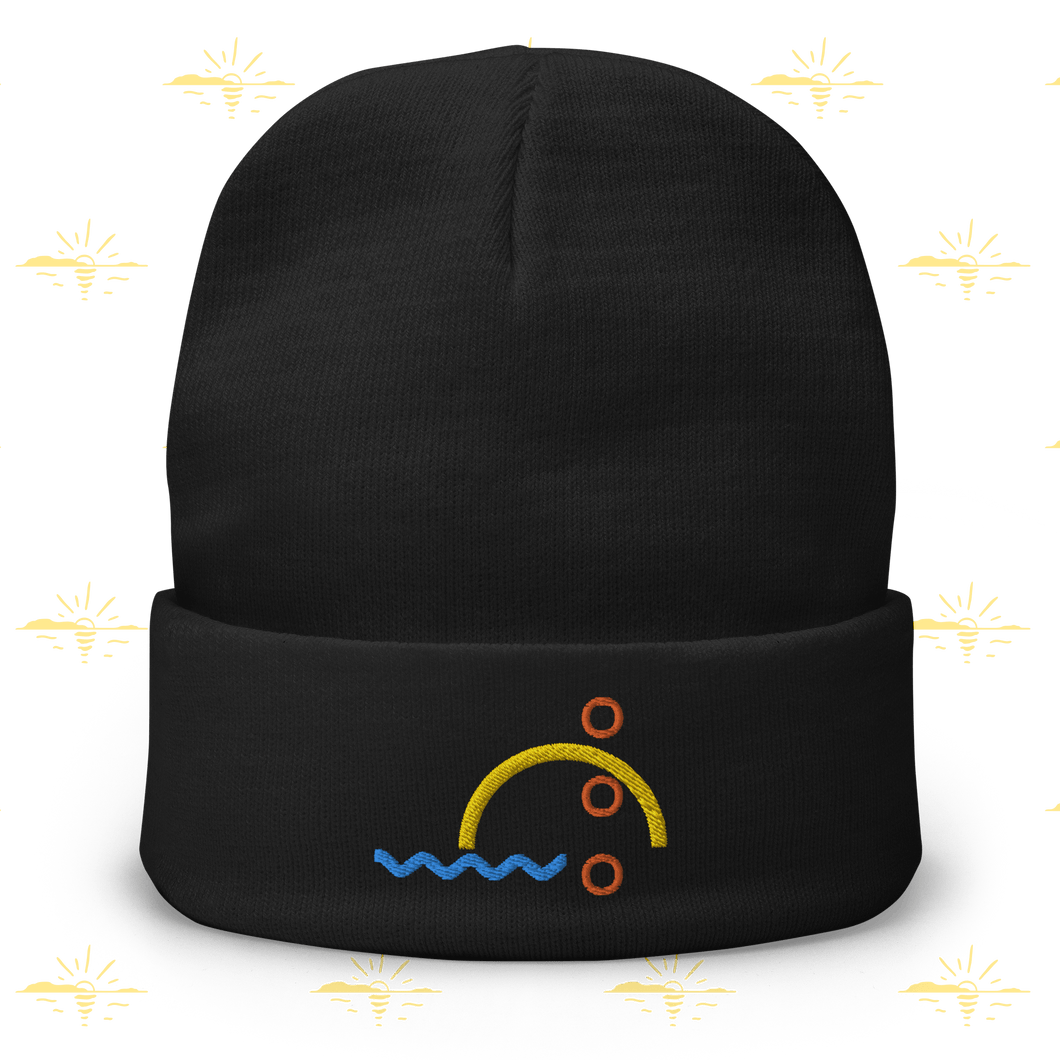 Sunrise Embroidered Beanie - Cloutropolis