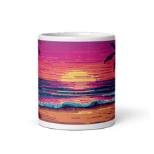 Load image into Gallery viewer, Sunset Sprites White Glossy Mug - Cups - Cloutropolis