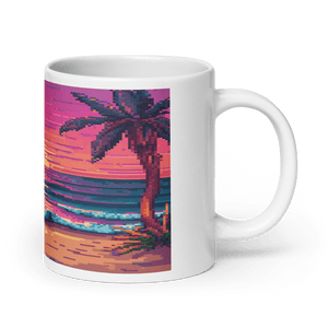 Sunset Sprites White Glossy Mug - Cups - Cloutropolis