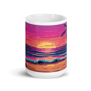 Sunset Sprites White Glossy Mug - Cups - Cloutropolis