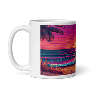 Sunset Sprites White Glossy Mug - Cups - Cloutropolis