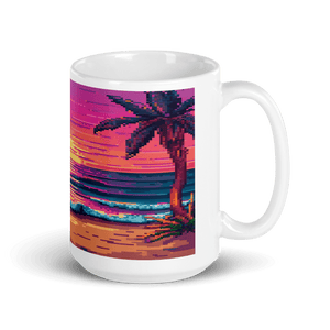 Sunset Sprites White Glossy Mug - Cups - Cloutropolis