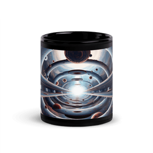 Time Warp Black Glossy Mug - Cups - Cloutropolis