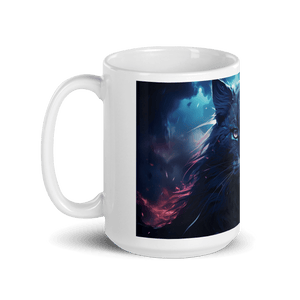 Void Cat White Glossy Mug - Cups - Cloutropolis