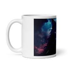 Load image into Gallery viewer, Void Cat White Glossy Mug - Cups - Cloutropolis