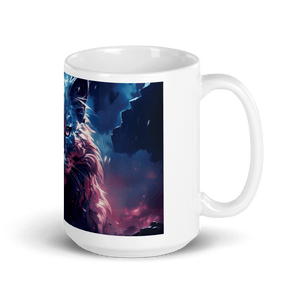 Void Cat White Glossy Mug - Cups - Cloutropolis