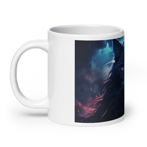 Void Cat White Glossy Mug - Cups - Cloutropolis