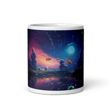 Load image into Gallery viewer, Void Space Aquarium White Glossy Mug - Cups - Cloutropolis