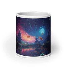 Load image into Gallery viewer, Void Space Aquarium White Glossy Mug - Cups - Cloutropolis