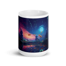 Load image into Gallery viewer, Void Space Aquarium White Glossy Mug - Cups - Cloutropolis