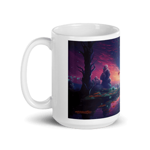 Void Space Aquarium White Glossy Mug - Cups - Cloutropolis